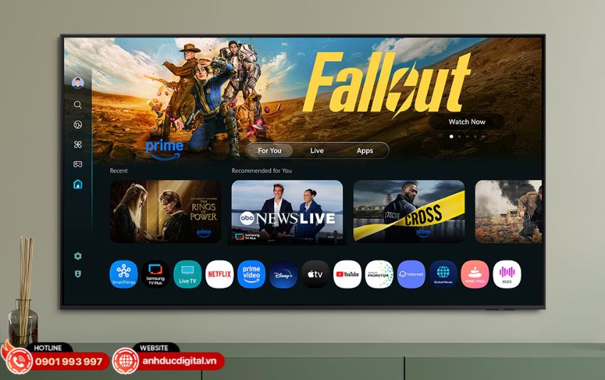 Giao diện One UI Tizen 2025 với tính năng thông minh trên TV Samsung