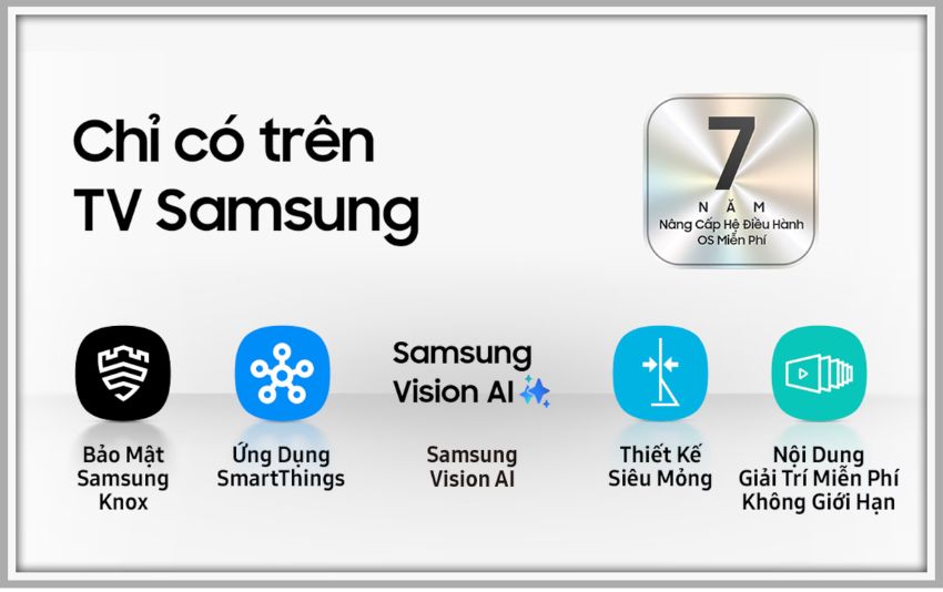 Tính năng Vision AI tự điều chỉnh hình ảnh theo môi trường trên Samsung Q7FA