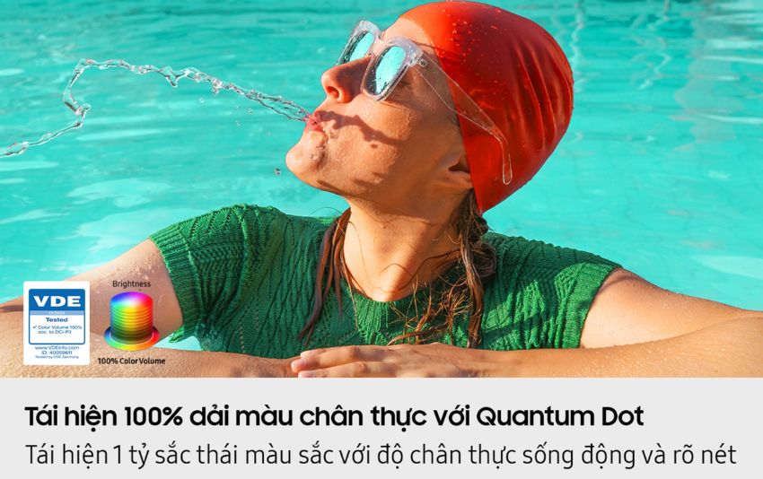 Màn hình Samsung Q7FA 55 inch hiển thị 100% dải màu Quantum Dot sống động