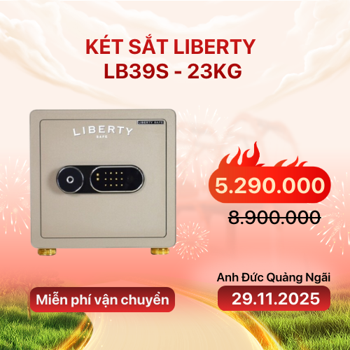 Két sắt thông minh Liberty LB39s - 23Kg | Gold