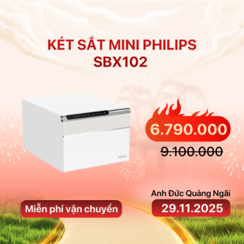Két sắt mini Philips SBX102 | White