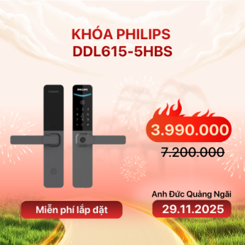 Khóa Philips DDL615-5HBS (Chính hãng)