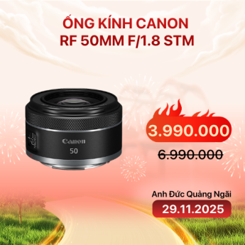 Ống kính Canon RF 50mm f/1.8 STM (Chính Hãng)
