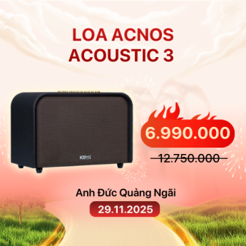 Loa Acnos Acoustic 3 | Black (Chính hãng)