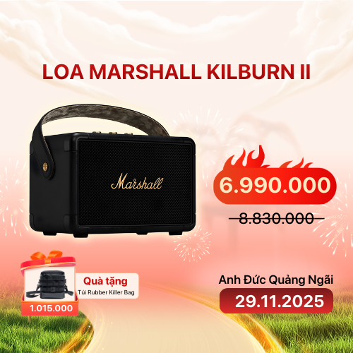 Loa Marshall Kilburn II | Black & Brass (Chính Hãng)