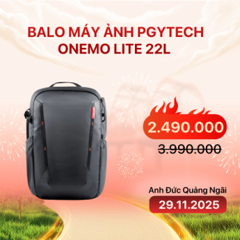 Balo máy ảnh PGYTECH OneMo Lite 22L | Twilight Black (Chính hãng)