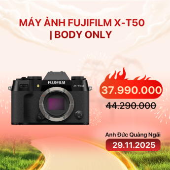 Máy ảnh Fujifilm X-T50 | Body Only | Charcoal Silver (Chính hãng)