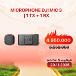 Microphone DJI Mic 3 | 1 TX + 1 RX (Chính hãng)