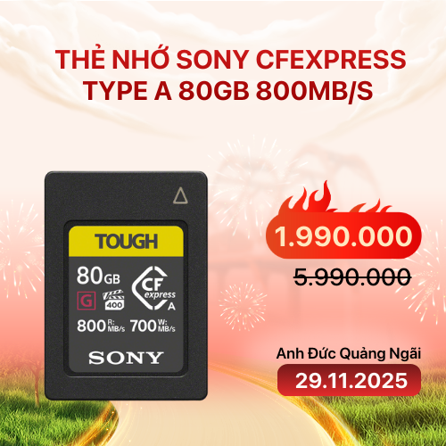 Thẻ nhớ Sony CFexpress Type A 80GB 800MB/s (Chính hãng)