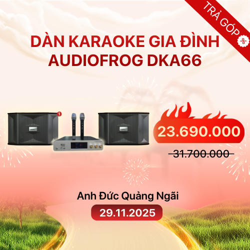 Dàn Karaoke Gia Đình Audiofrog DKA66 (Chính Hãng)