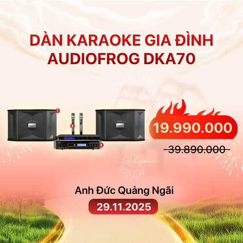 Dàn Karaoke Gia Đình Audiofrog DKA70 (Chính Hãng)