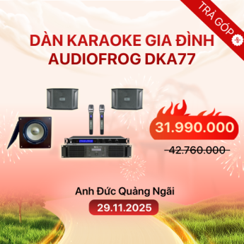 Dàn Karaoke Gia Đình Audiofrog DKA77 (Chính Hãng)