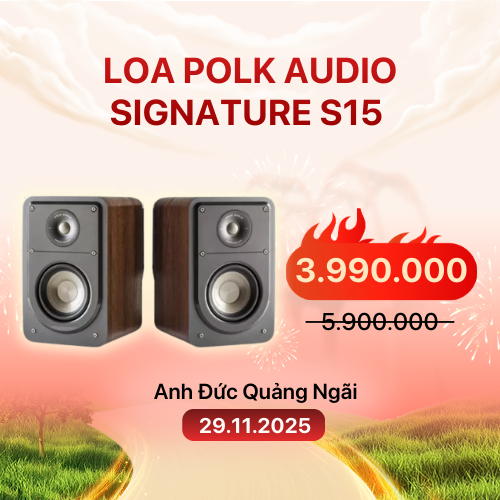 Loa Polk Audio Signature S15 | Classic Brown Walnut (Chính Hãng)