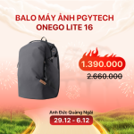 Balo máy ảnh PGYTECH OneGo Lite 16L | Black (Chính hãng)