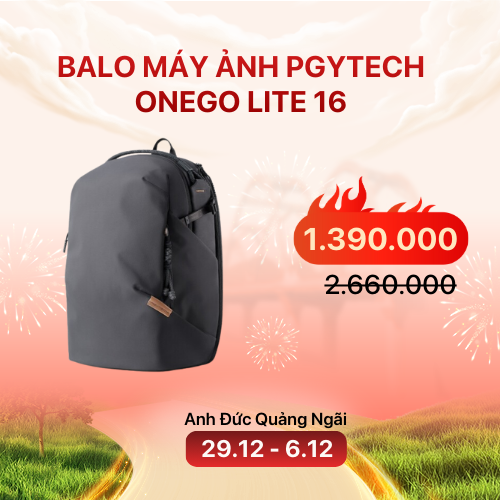 Balo máy ảnh PGYTECH OneGo Lite 16L | Black (Chính hãng)