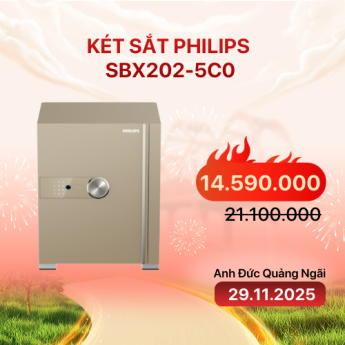 Két sắt Philips SBX202-5C0 | Gold