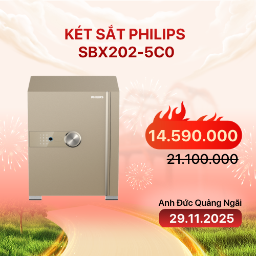 Két sắt Philips SBX202-5C0 | Gold