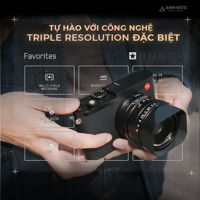Leica Q3 - Ba chế độ phân giải