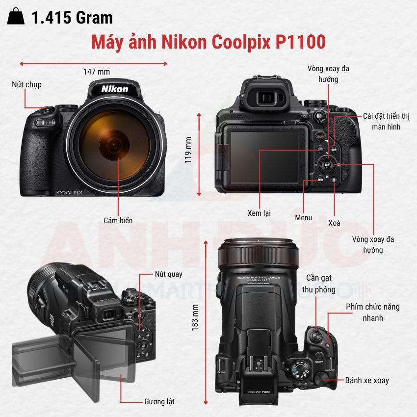 Máy ảnh Nikon Coolpix P1100 1000