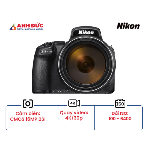 Máy ảnh Nikon Coolpix P1000 (Chính hãng)