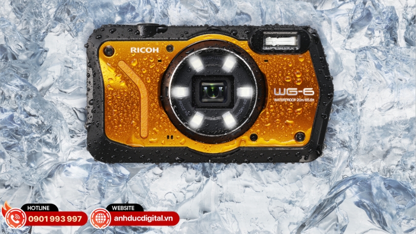 Ricoh WG-6 chống nước, chống sốc, chịu lạnh vượt trội