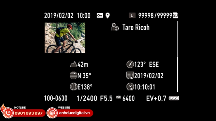 Ricoh WG-6 tích hợp tính năng GPS