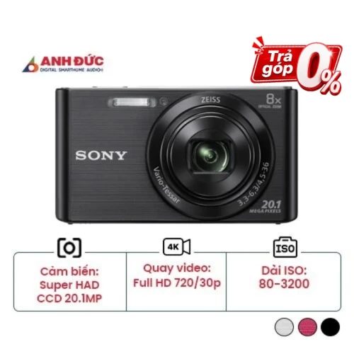 Máy ảnh Sony DSC-W830 | Black (Chính hãng)