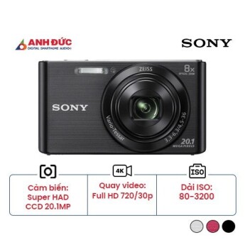 Máy ảnh Sony DSC-W830 | Black (Chính hãng)
