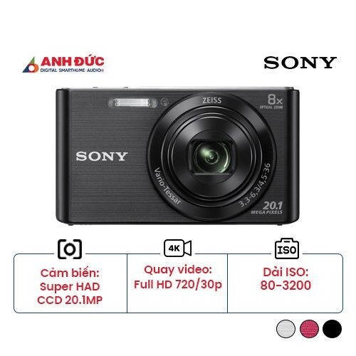 Máy ảnh Sony DSC-W830 | Black (Chính hãng)
