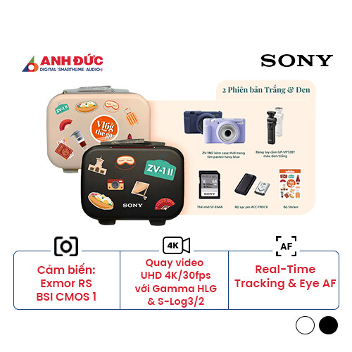 Máy ảnh Sony ZV-1 II Vlog on the Go Edition | White (Chính hãng)