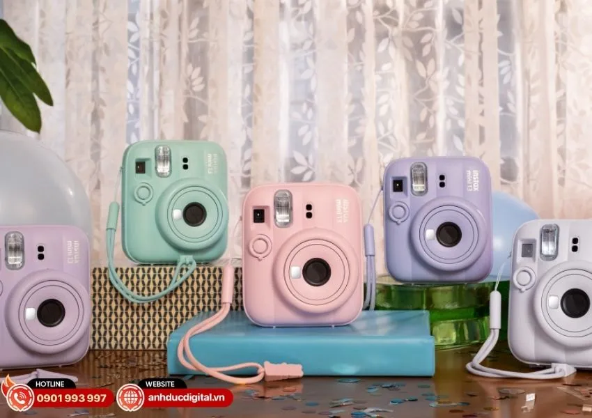 M&aacute;y ảnh Fujifilm Instax Mini 13 đủ 5 m&agrave;u sắc Pastel