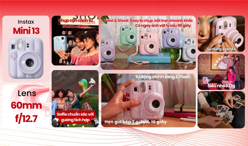 M&aacute;y ảnh Fujifilm Instax Mini 13