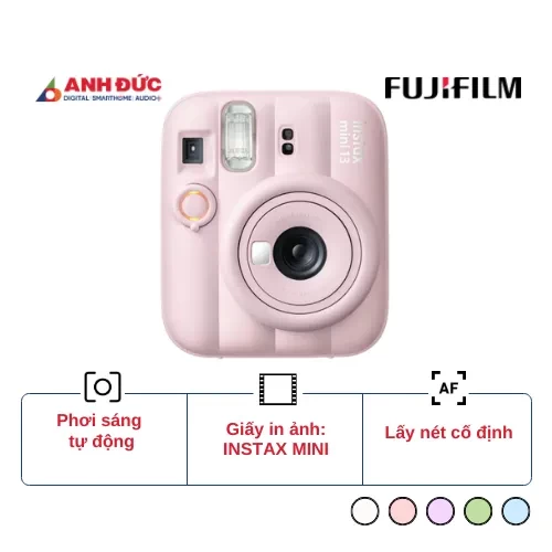 Máy ảnh Fujifilm Instax Mini 13 | Pink (Chính hãng)