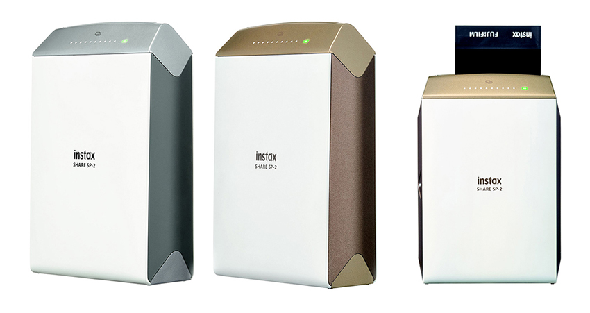 Mặt trên máy in ảnh Instax Share SP-2 với đèn báo