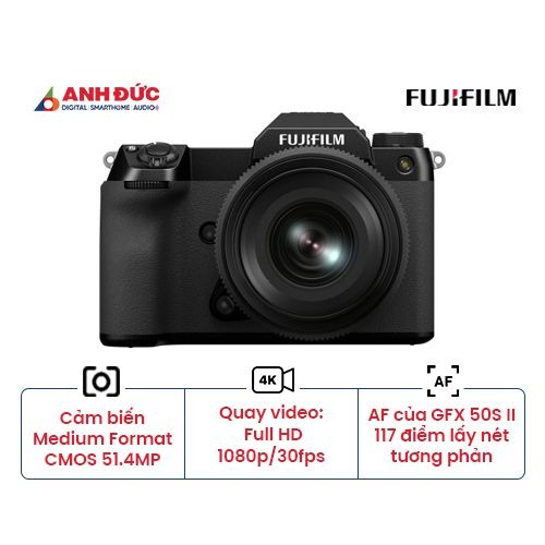 Máy ảnh Fujifilm GFX 50S Mark II Lens GF 35-70mm f/4.5-5.6 (Chính hãng)