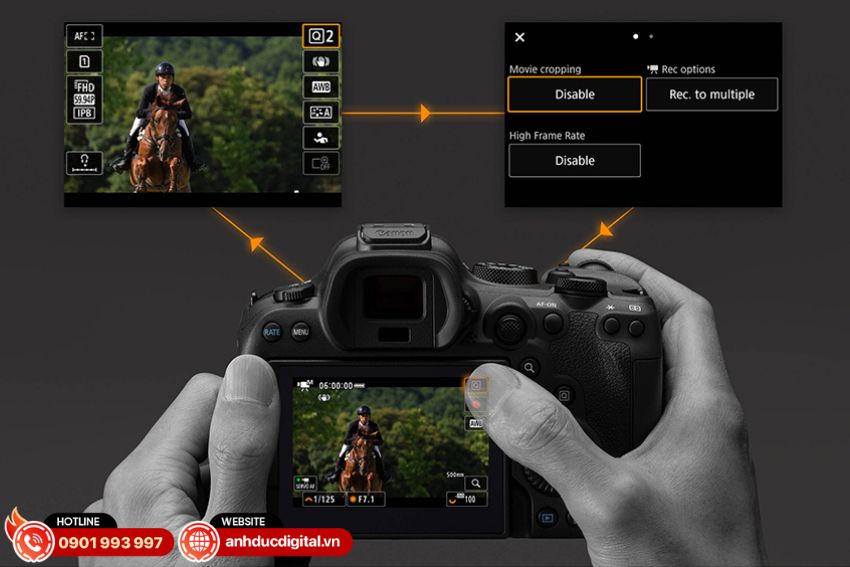 Quay video UHD 4K sắc nét trên EOS R6 Mark II