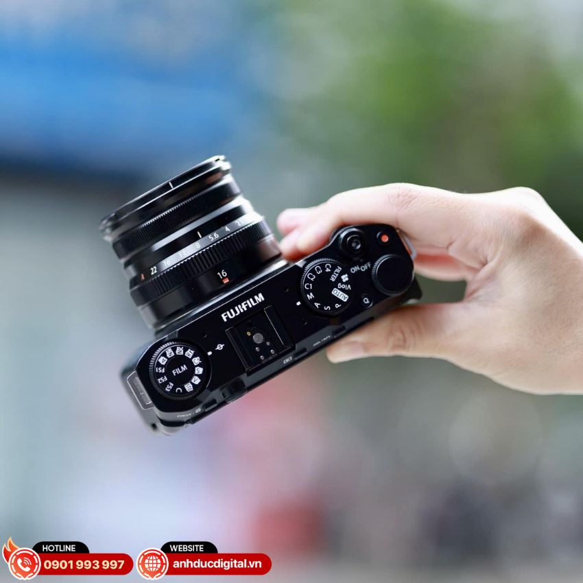 Lens Fujifilm XF 16mm f/2.8 và máy ảnh X-M5