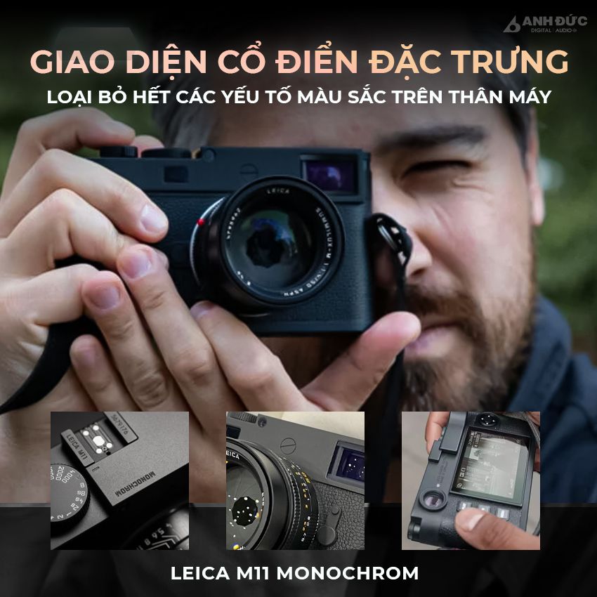 Leica M11 Monochrom - Thiết kế