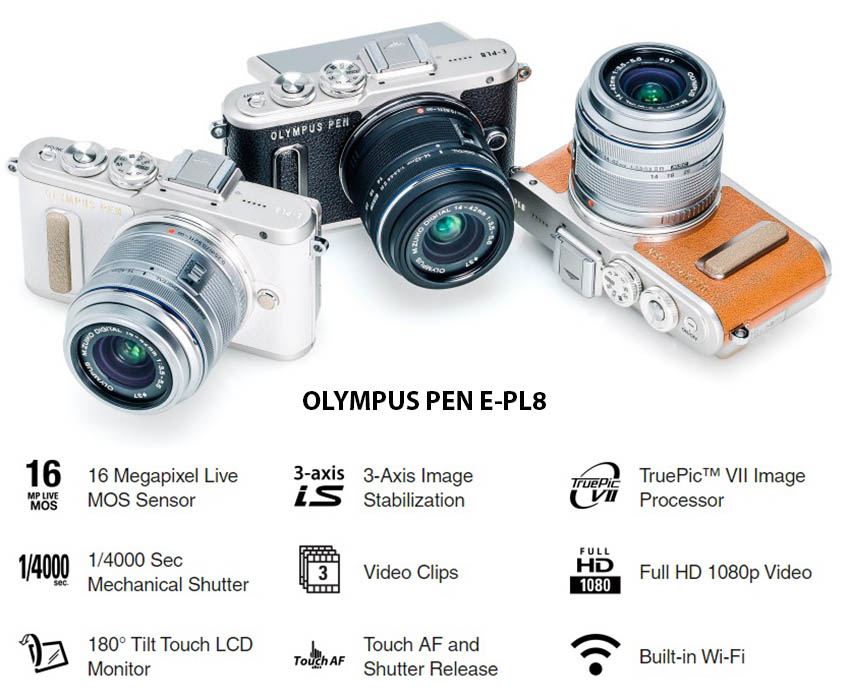 Olympus PEN E- PL8 3