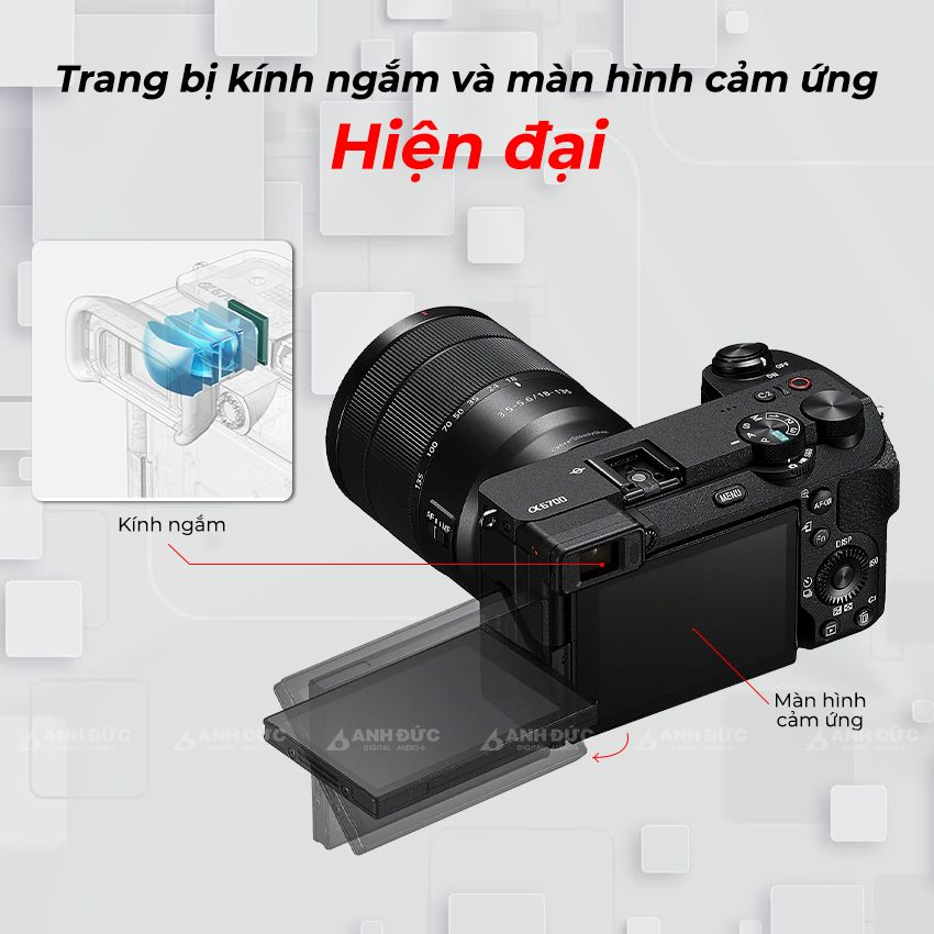 Sony Alpha A6700 - Kính ngắm và màn hình