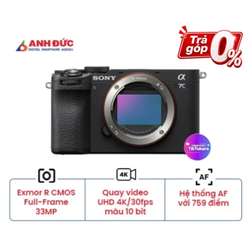 Máy ảnh Sony Alpha A7C II | Body Only | Black (Chính hãng)