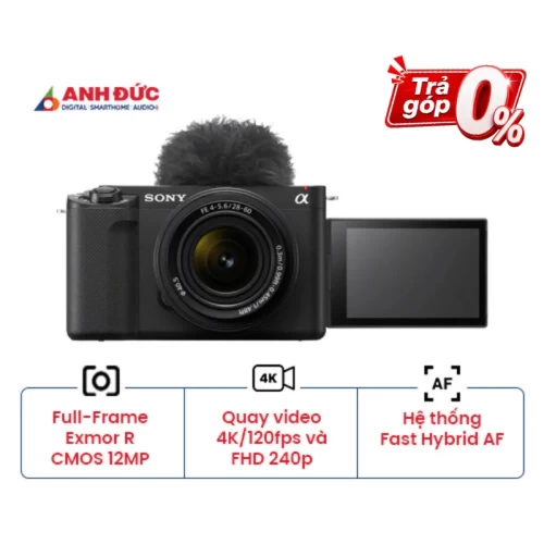 Máy ảnh Sony ZV-E1 + Lens FE 28-60mm f/4-5.6 | Black (Chính hãng)