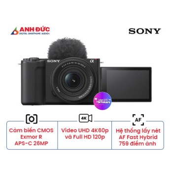 Máy ảnh Sony ZV-E10 Mark II + Lens E PZ 16-50mm f/3.5-5.6 II | Black (Chính hãng)