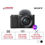 Máy ảnh Sony ZV-E10 + Lens E PZ 16-50mm f/3.5-5.6 | Black (Chính hãng)