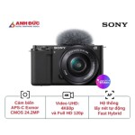 Máy ảnh Sony ZV-E10 + Lens E PZ 16-50mm f/3.5-5.6 II | Black (Chính hãng)