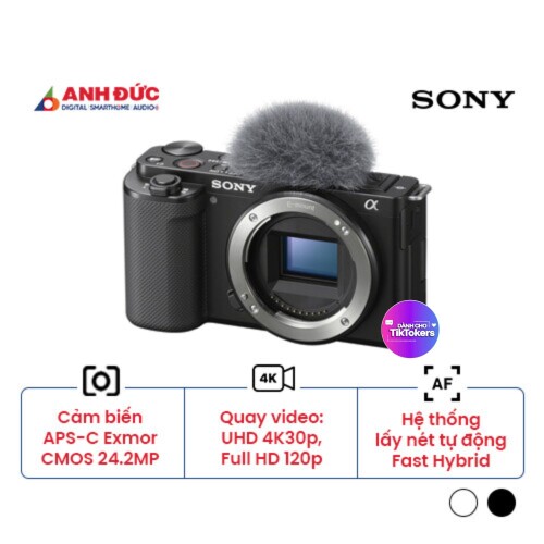 Máy ảnh Sony ZV-E10 | Body Only | Black (Chính hãng)