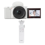 Combo máy ảnh vlog SonyZV-E10K & Báng tay cầm GP-VPT2BT | White (Chính hãng)