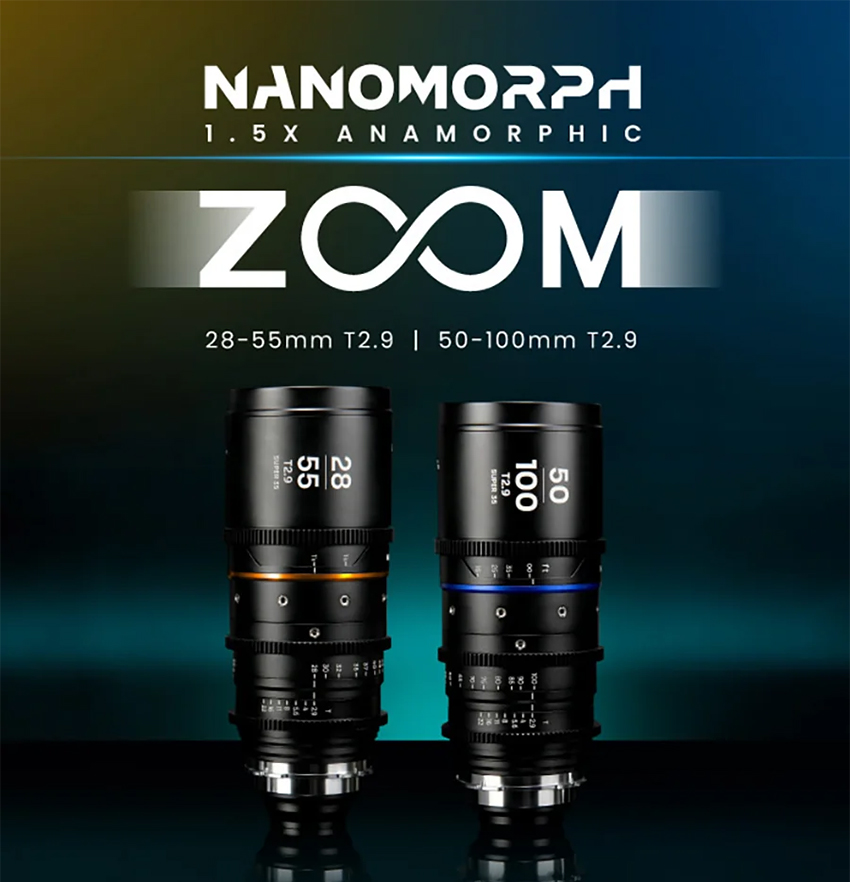 Laowa Nanomorph Anamorphic S35 Zoom 28-55mm & 50-100mm T2.9 1.5x 02