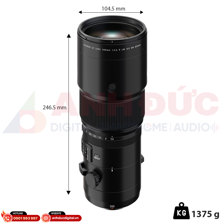 Ống kính Fujifilm GF 500mm f/5.6 R LM OIS WR
