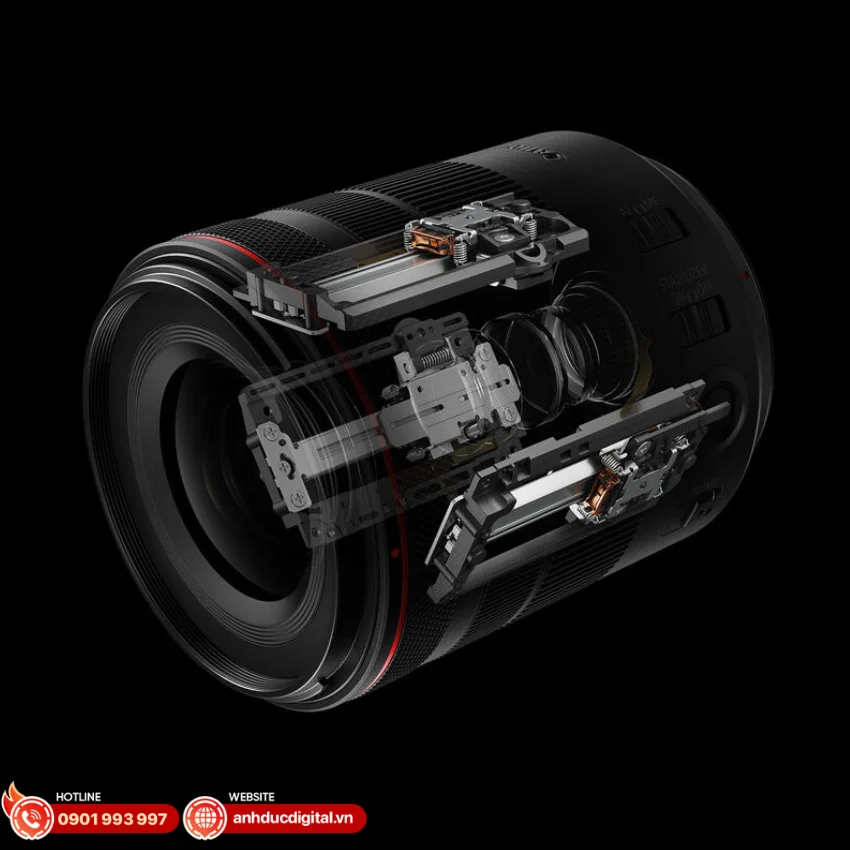 Canon RF 20-50mm f/4L IS USM PZ trang bị cơ chế zoom điện Power Zoom hiện đại
